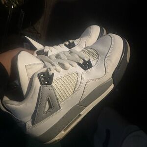 White and Gray Sneakers